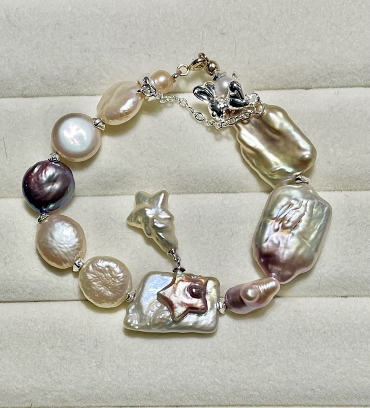 Photo1: Baroque pears bracelet (1)
