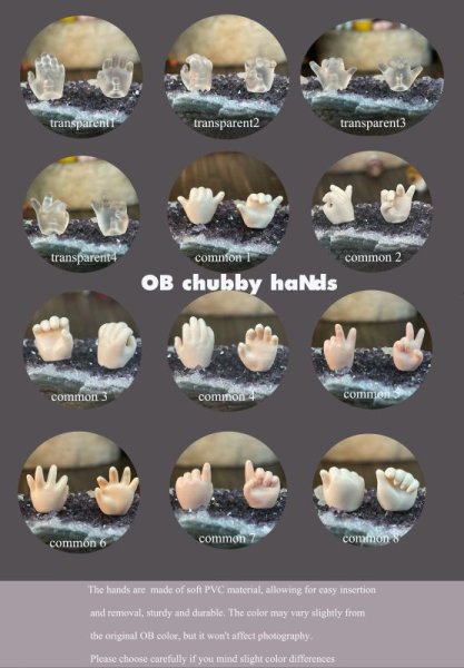 Photo1: mzzm common color hands for OB22/24  (1)